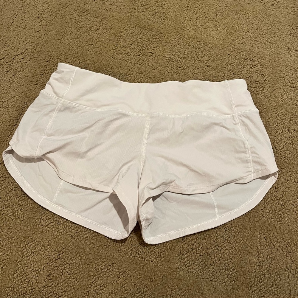 Lululemon White 2.5 inch speed ups